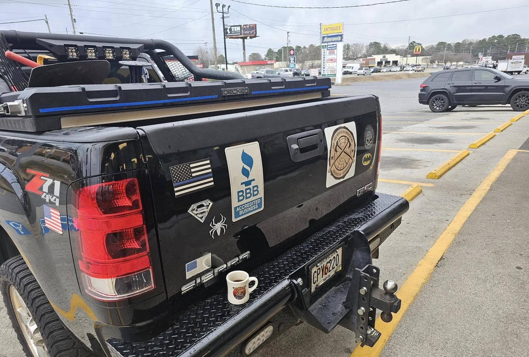 Rear of the KND truck with the BBB Accredited Business decal