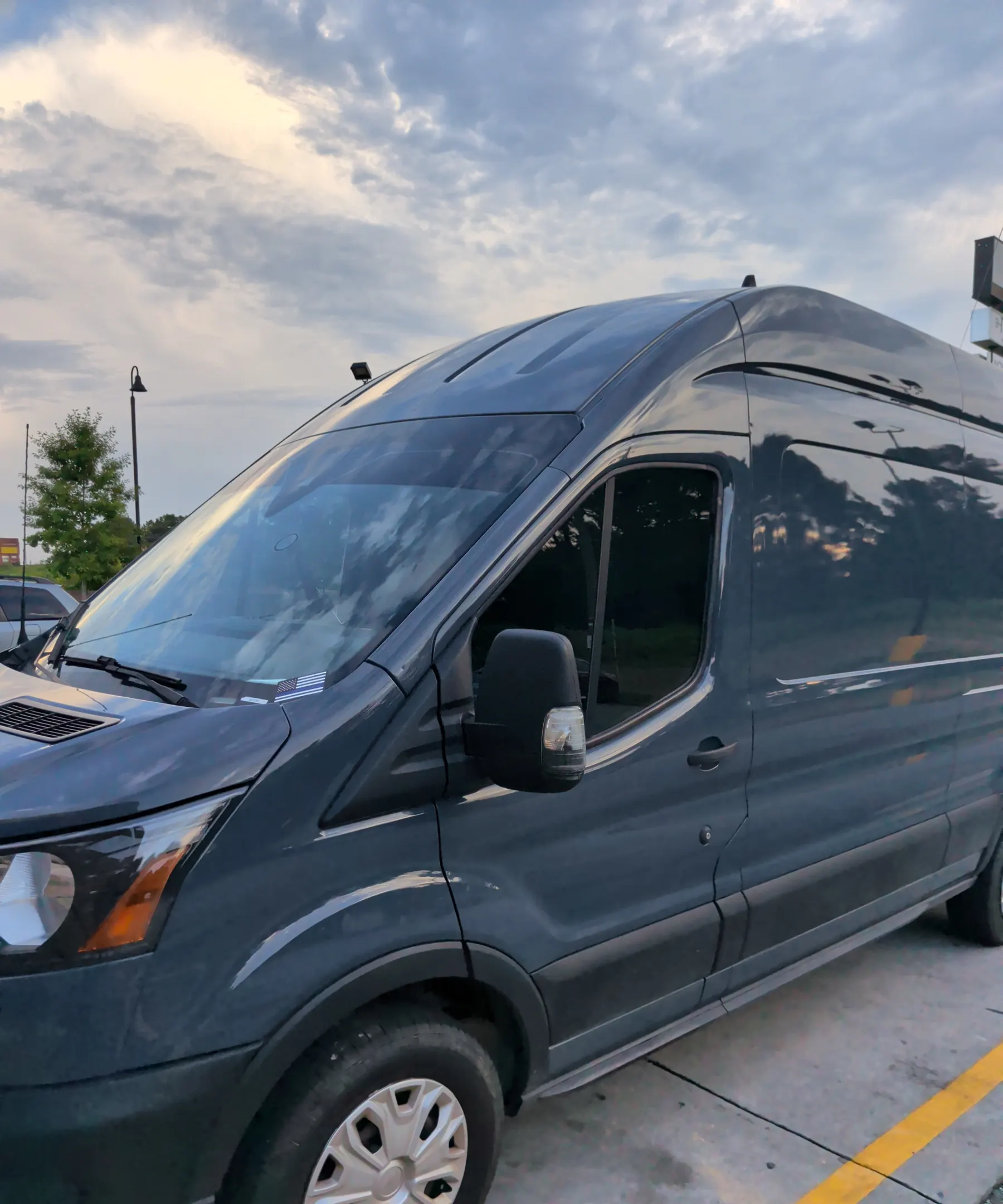 KND Transit van used for crew and equipment